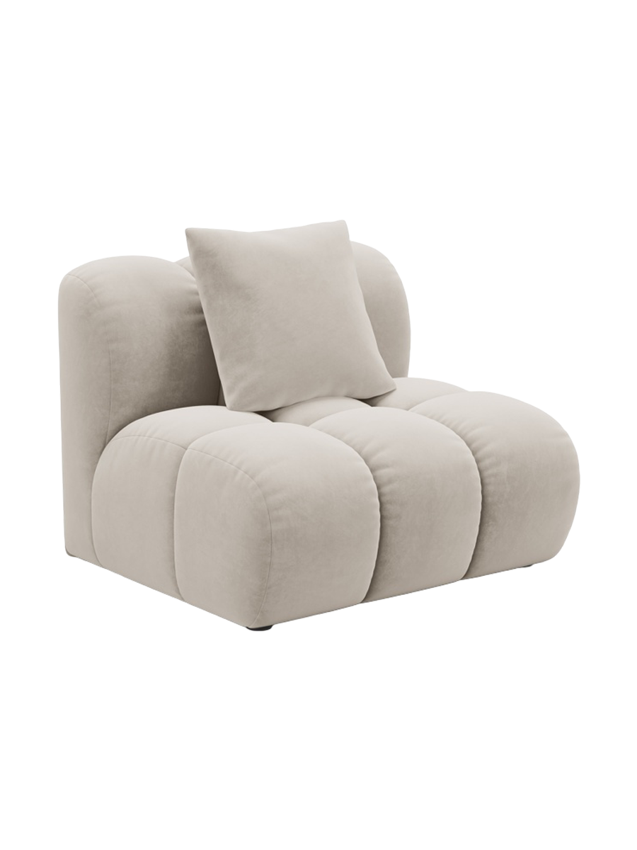 
"Arden" Design Seating Element - Velvet Ecru