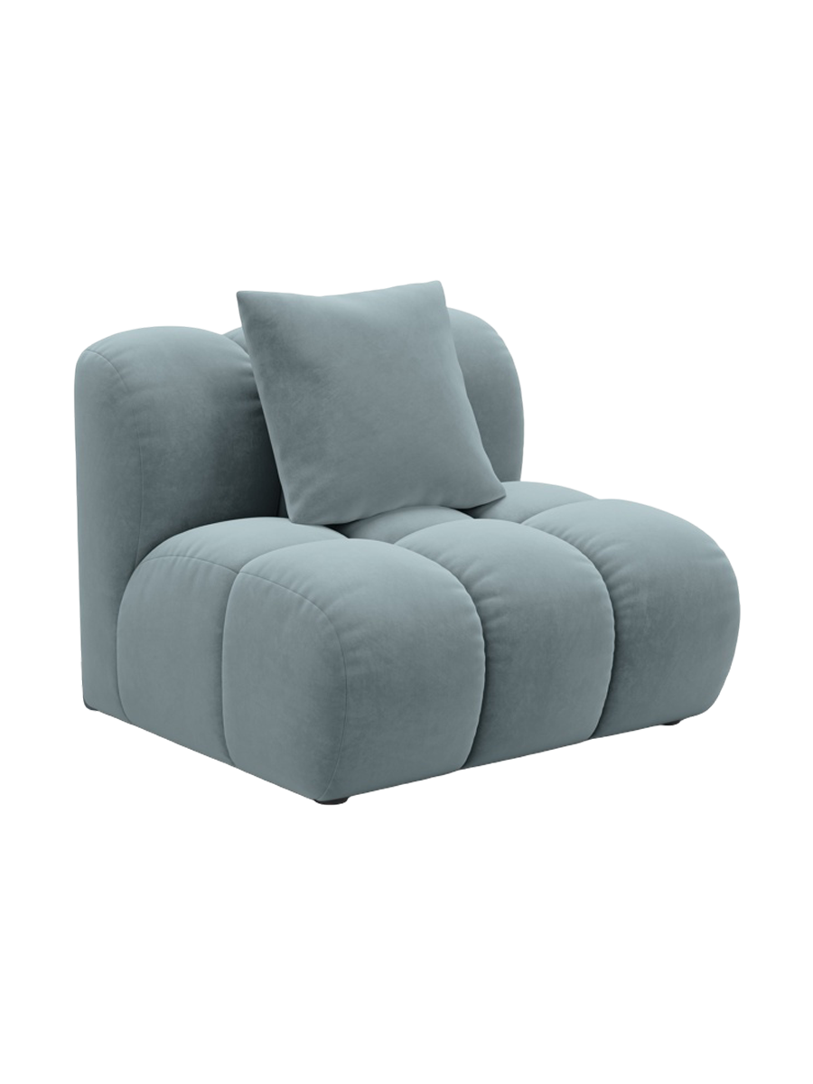 
"Arden" Design Seating Element - Velvet Light Blue