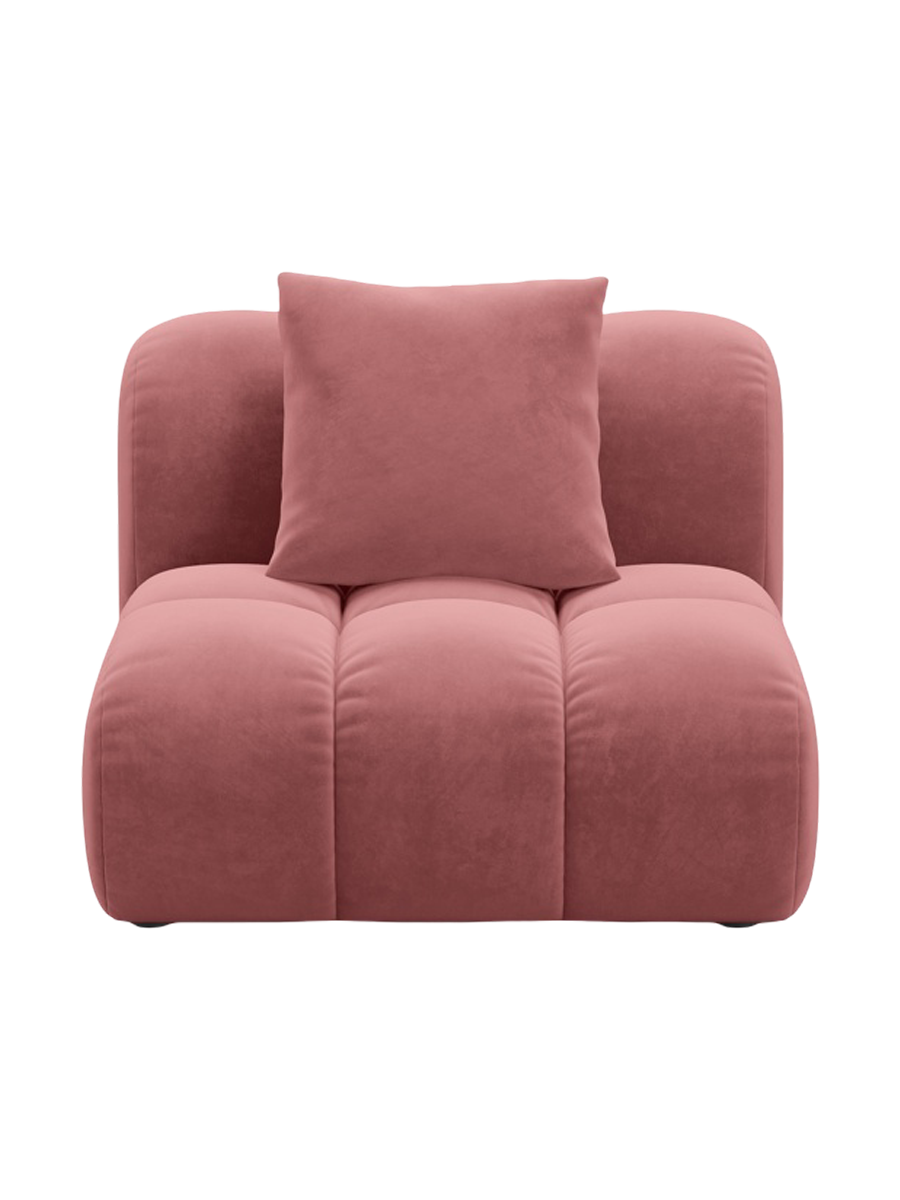 
"Arden" Design Seating Element - Velvet Flamingo Pink