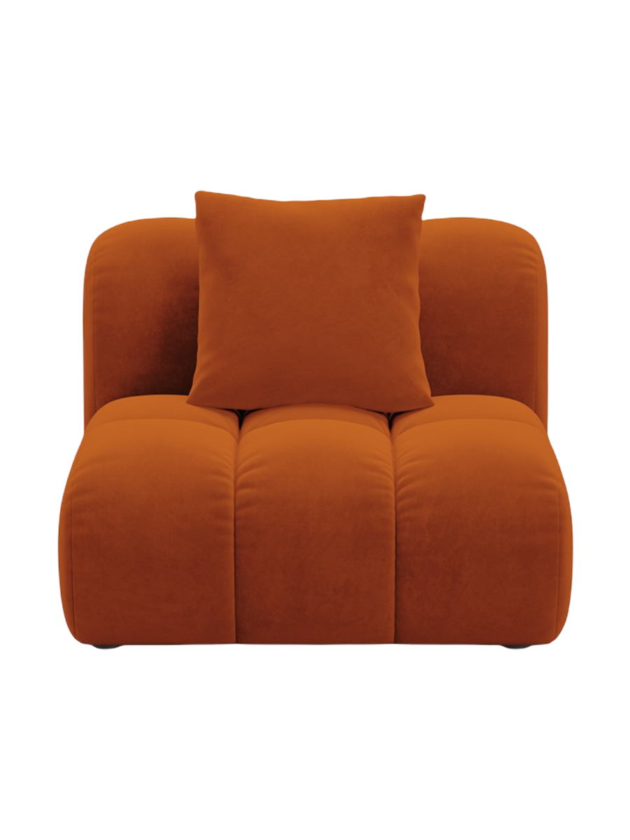 
"Arden" Design Seating Element - Velvet Terracotta