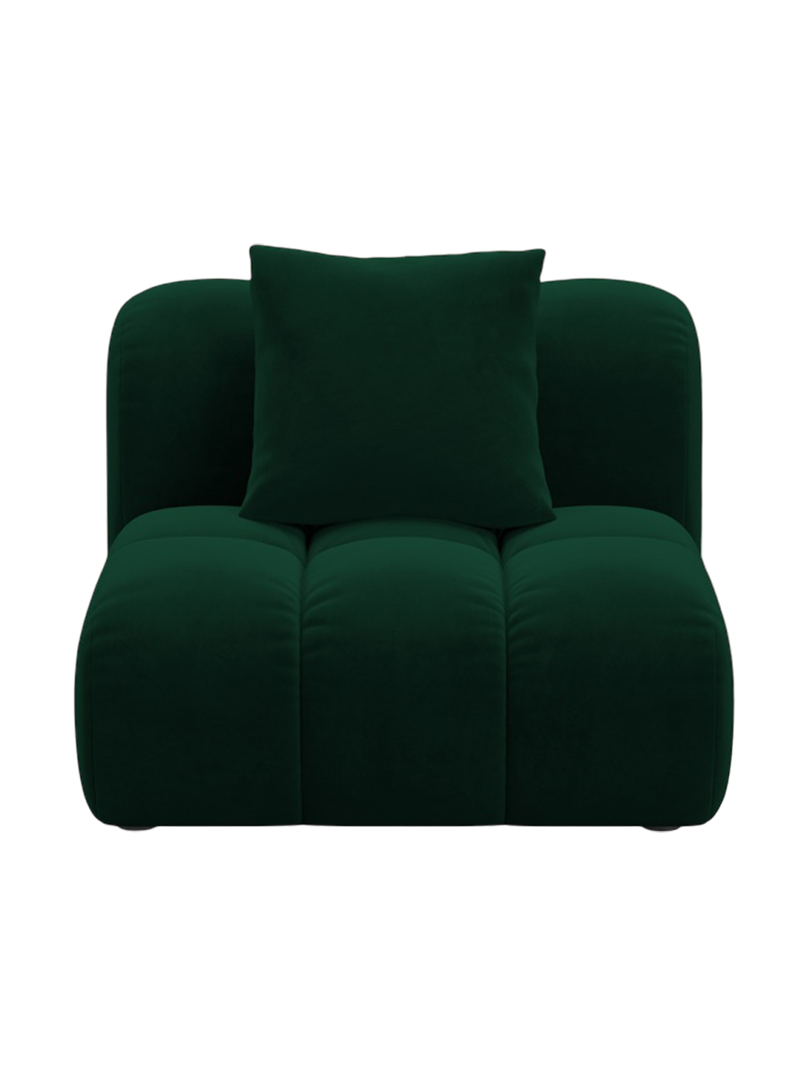 
"Arden" Design Seating Element - Velvet Bottle Green