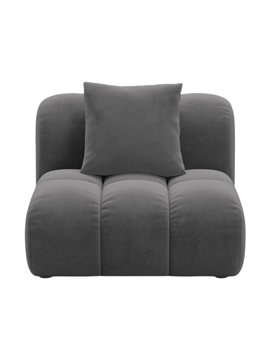 
"Arden" Design Seating Element - Velvet Grey