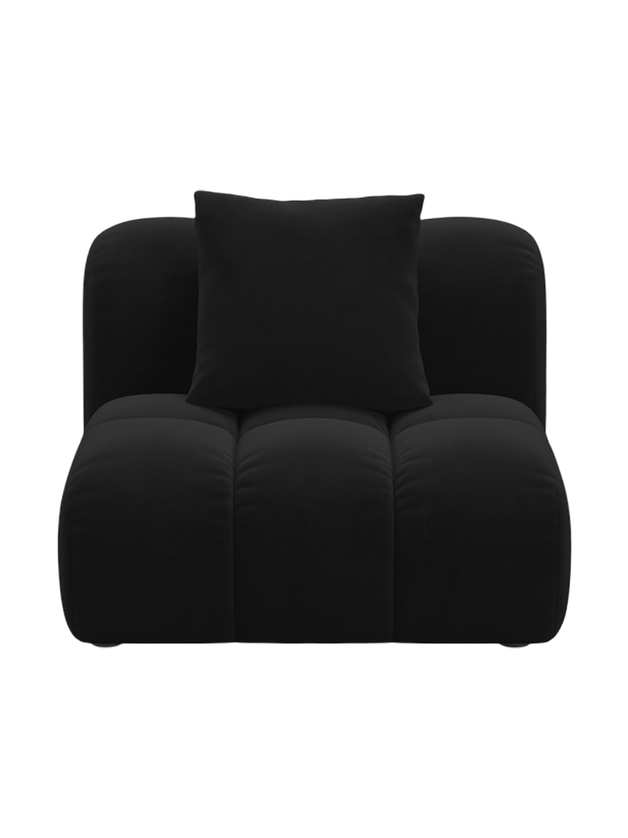 
"Arden" Design Seating Element - Velvet Black