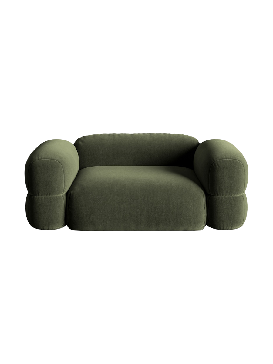 
2-Sitzer Design Sofa "Lony" - Samt Grün