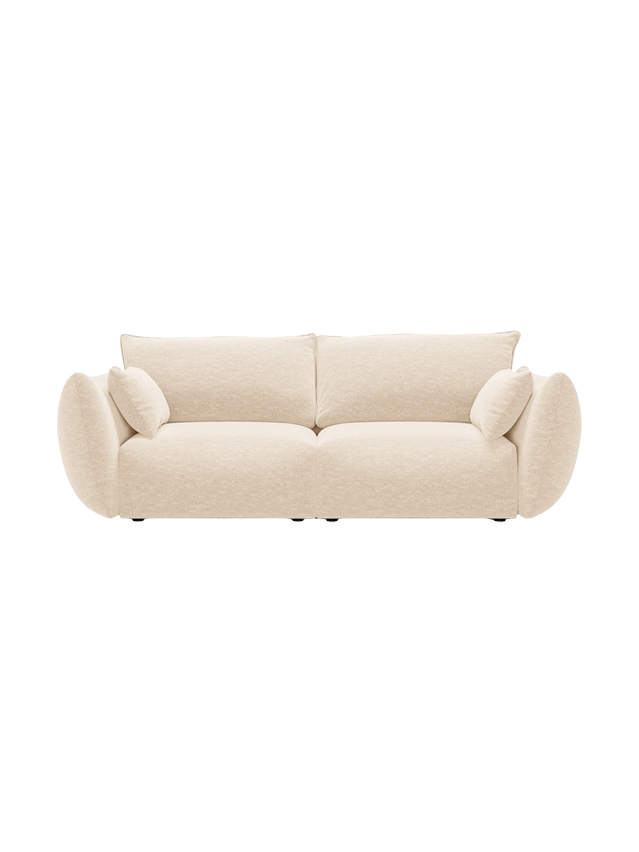 
Canapé design 2 places "Clau" - Chenille Beige Clair