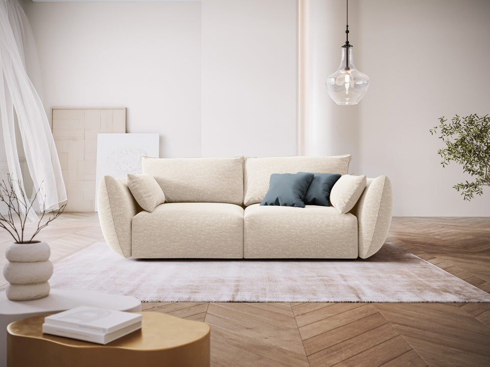 
Canapé design 2 places "Clau" - Chenille Beige Clair