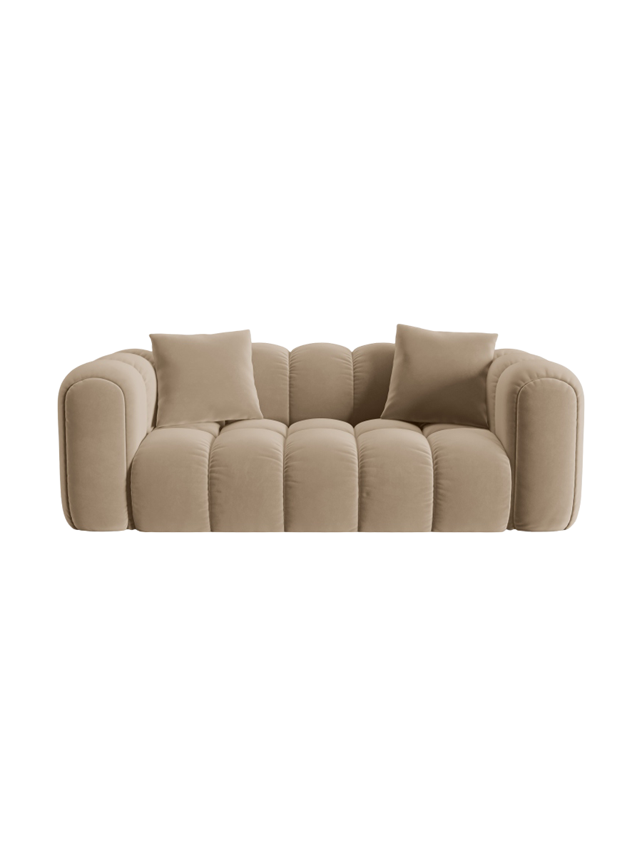 
2-Seater Design Sofa "Arden" - Velvet Sand