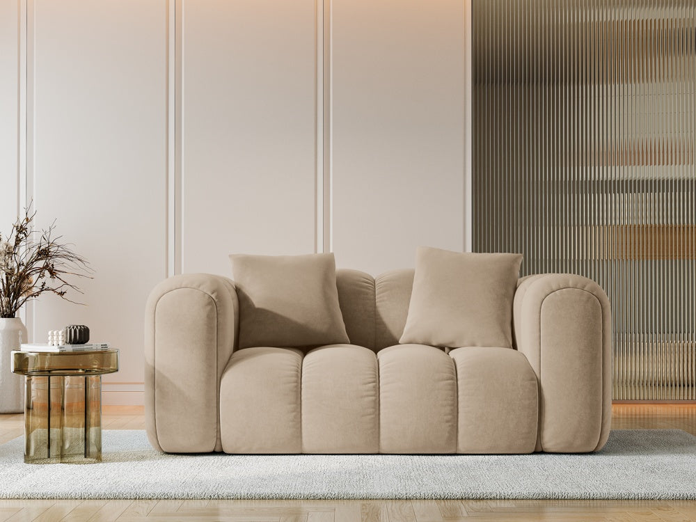 
2-Seater Design Sofa "Arden" - Velvet Sand