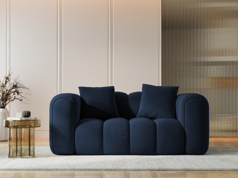 
2-Seater Design Sofa "Arden" - Velvet Royal Blue