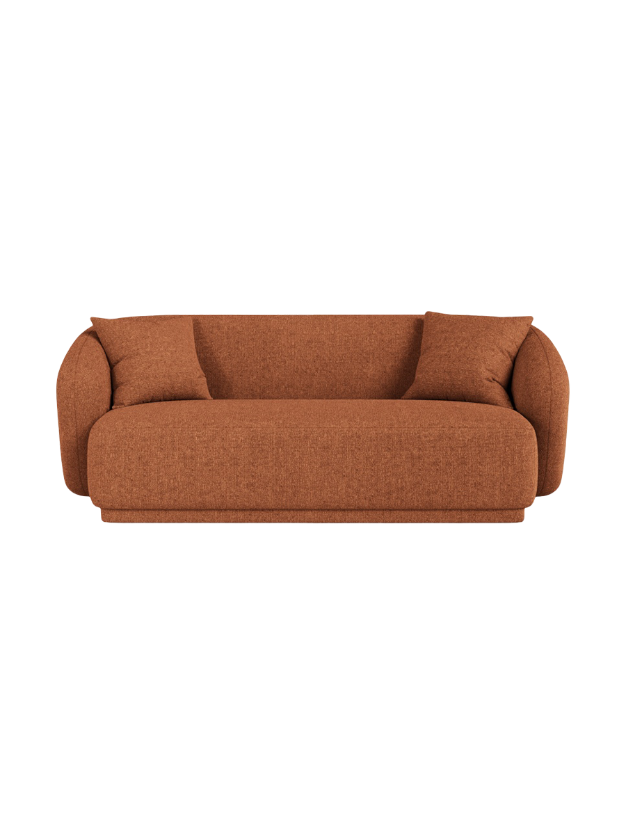 
Canapé design 2 places "Jane" - Brique de chenille