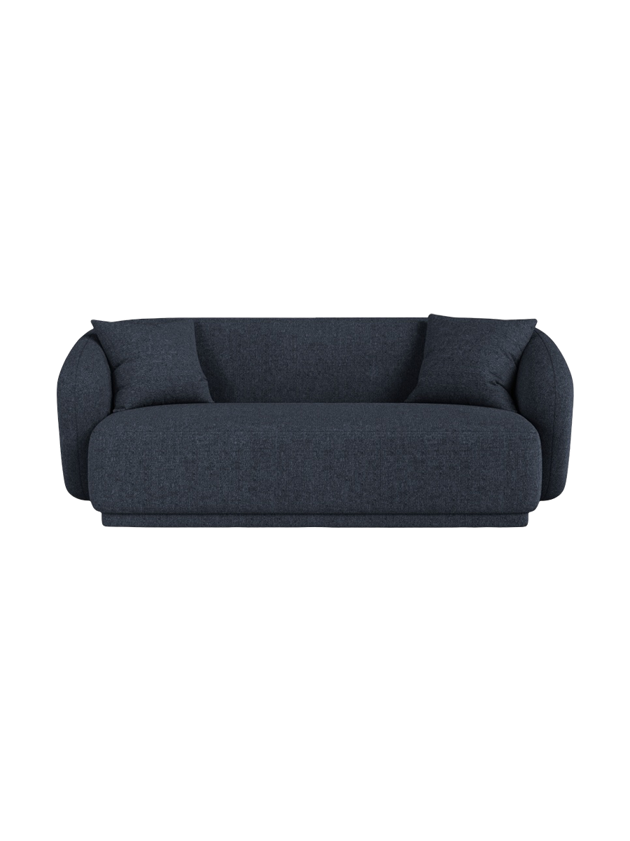 
Canapé design 2 places "Jane" - Chenille Bleu Marine