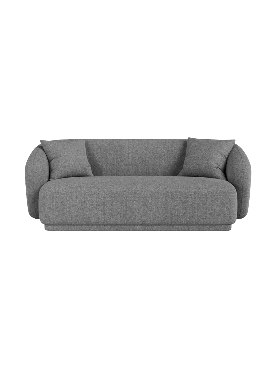 
Canapé design 2 places "Jane" - Chenille grise