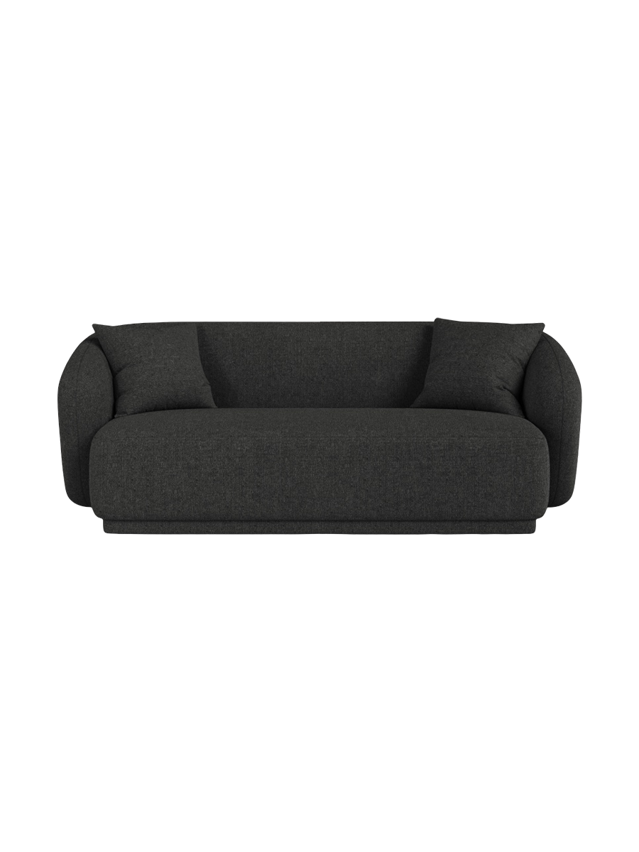 
Canapé design 2 places "Jane" - Chenille anthracite