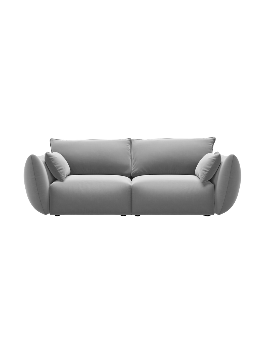 
Canapé design 2 places "Clau" - Velours Gris