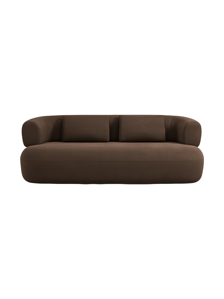 
2-Seater Design Sofa "Estro" - Velvet Chocolate