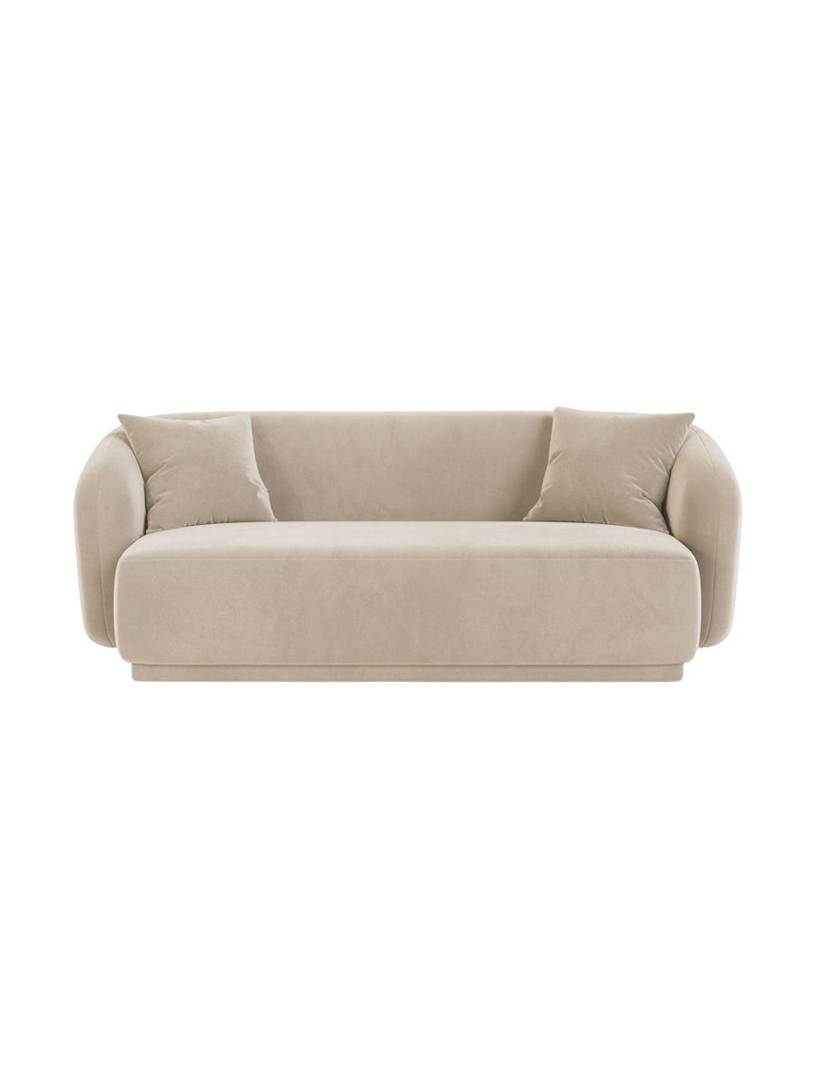 
Canapé design 2 places "Jane" - Velours Beige