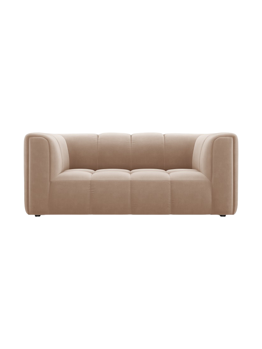 
2-Sitzer Design Sofa "Adams" - Samt  Beige