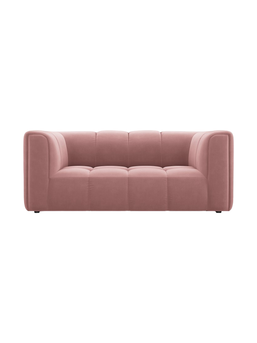 
2-Sitzer Design Sofa "Adams" - Samt  Rosa