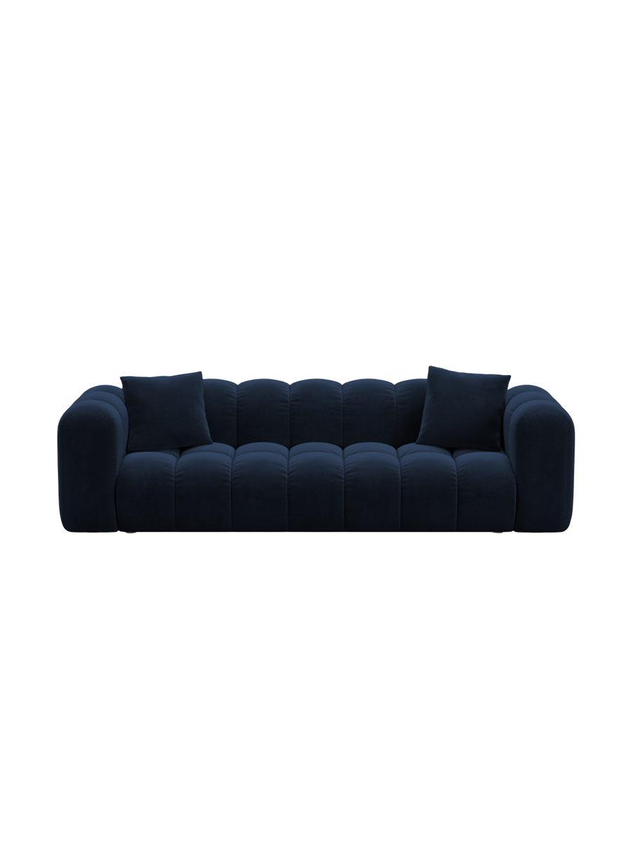 
3-seater designer sofa "Arden" with sleeping function - Velvet Royal Blue