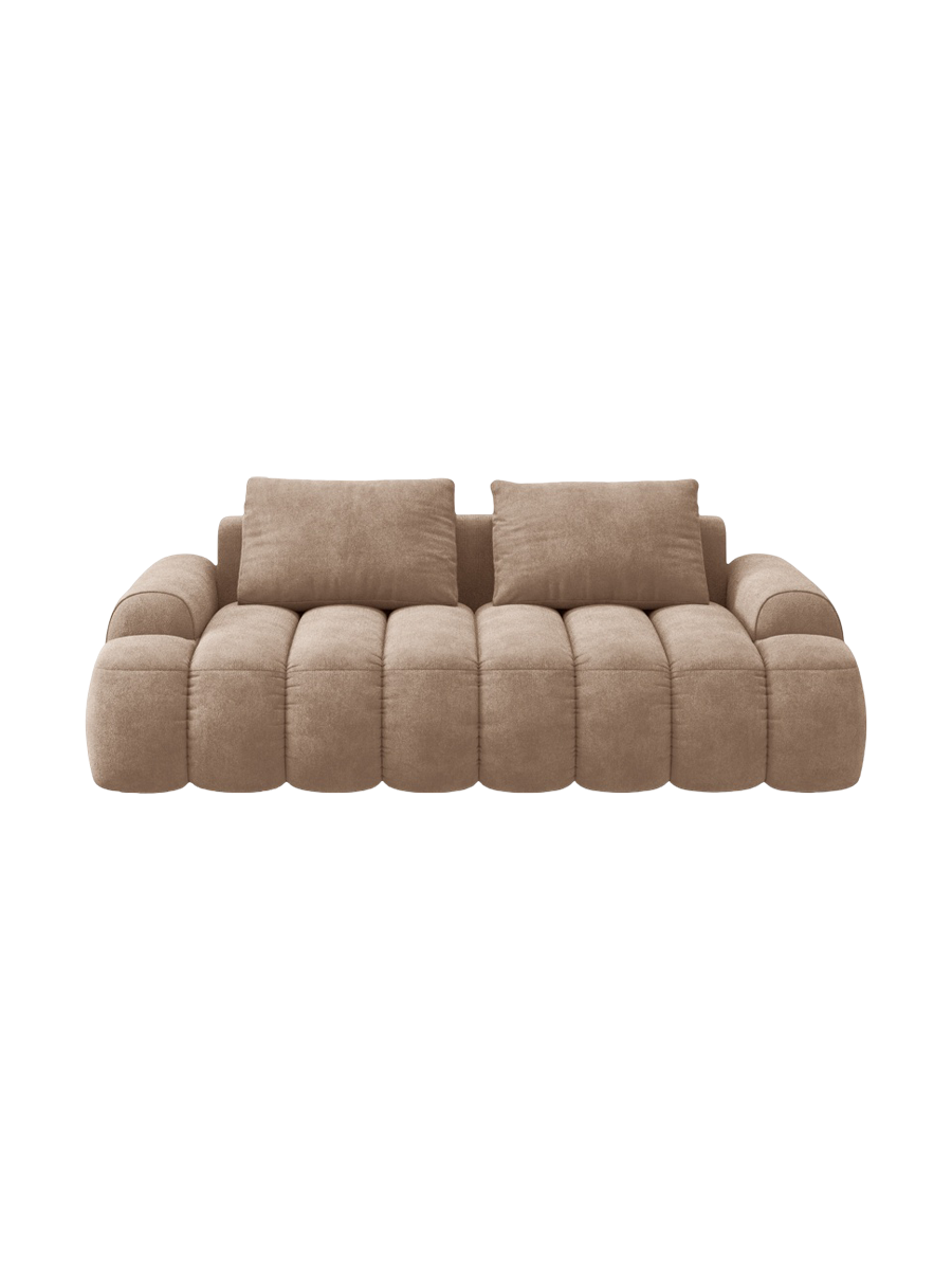 
3-seater designer sofa "Kimi" - Velvet Dark Beige