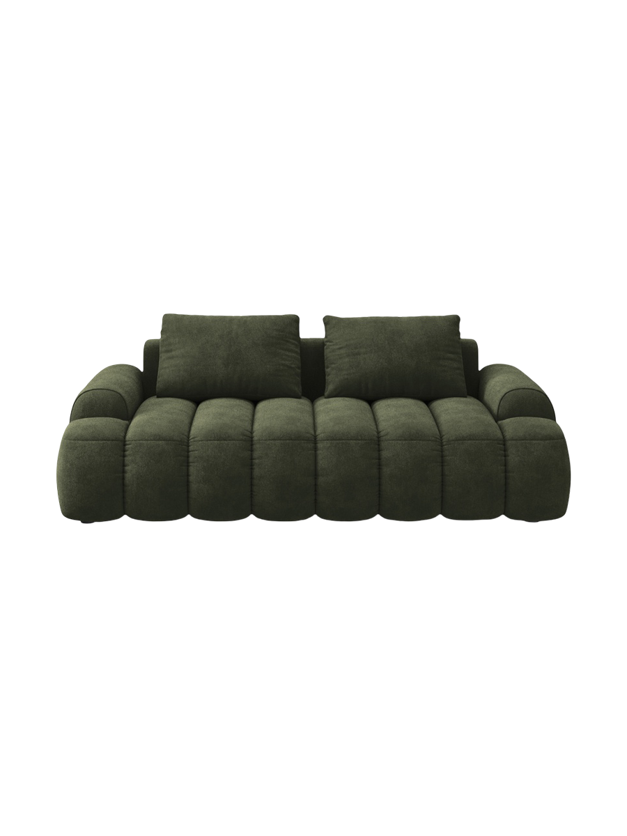
3-seater designer sofa "Kimi" - Velvet Green