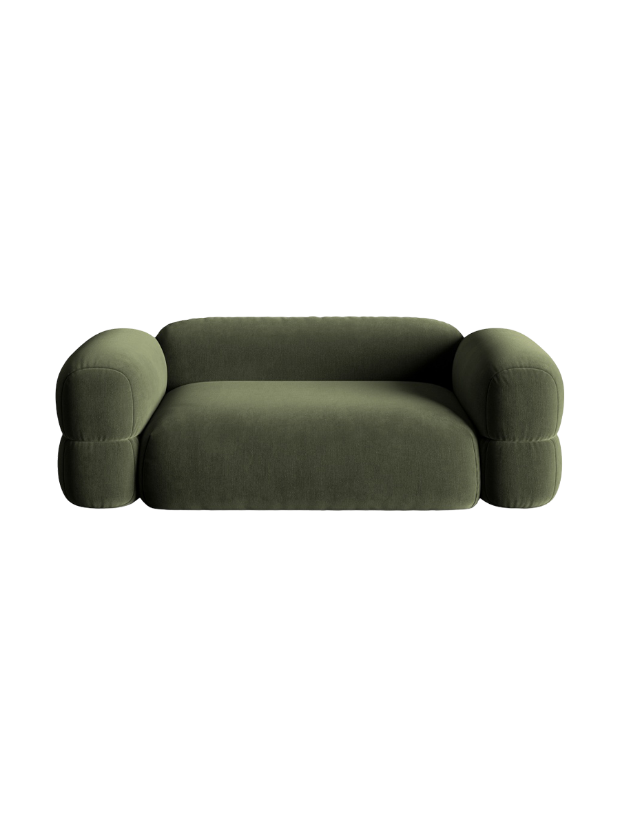 
3-Sitzer Design Sofa "Lony" - Samt Grün