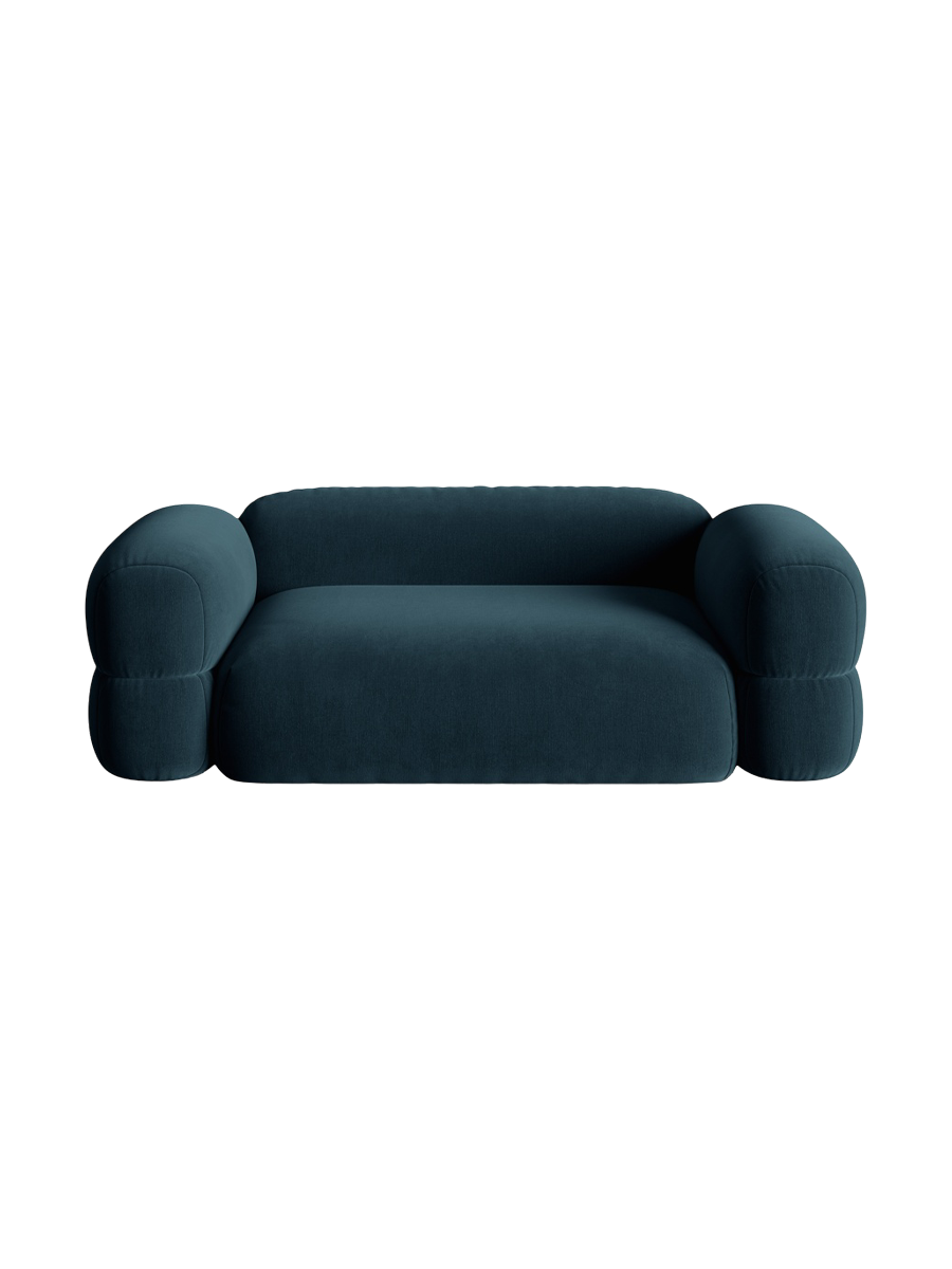 
3-Sitzer Design Sofa "Lony" - Samt Petrol dunkel