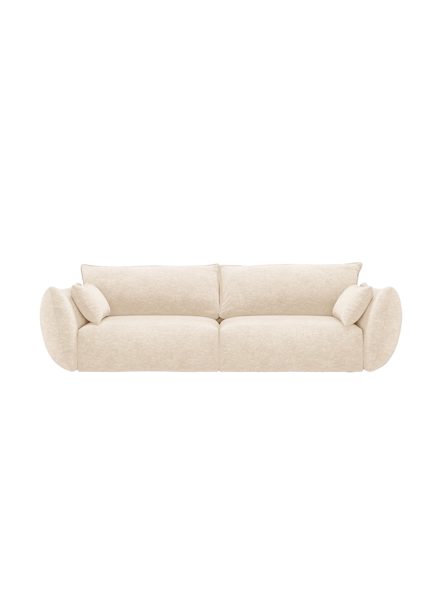 
Canapé design 3 places "Clau" - Chenille Beige Clair