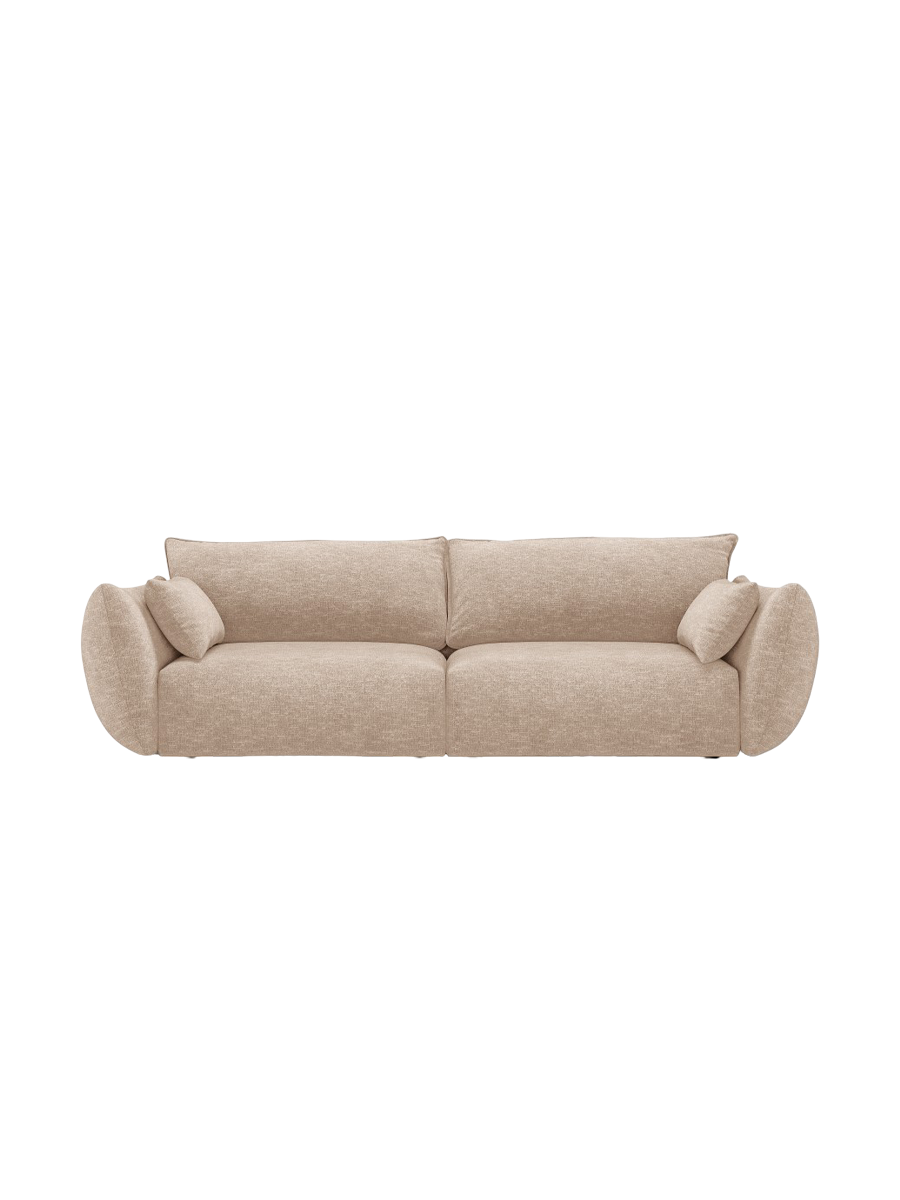 
Canapé design 3 places "Clau" - Chenille Beige