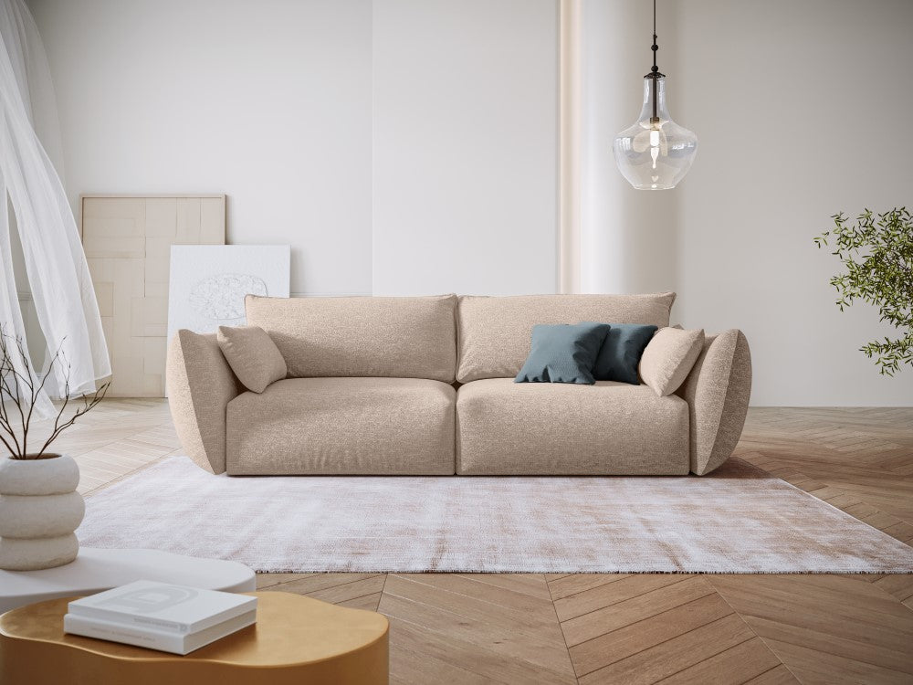 
Canapé design 3 places "Clau" - Chenille Beige