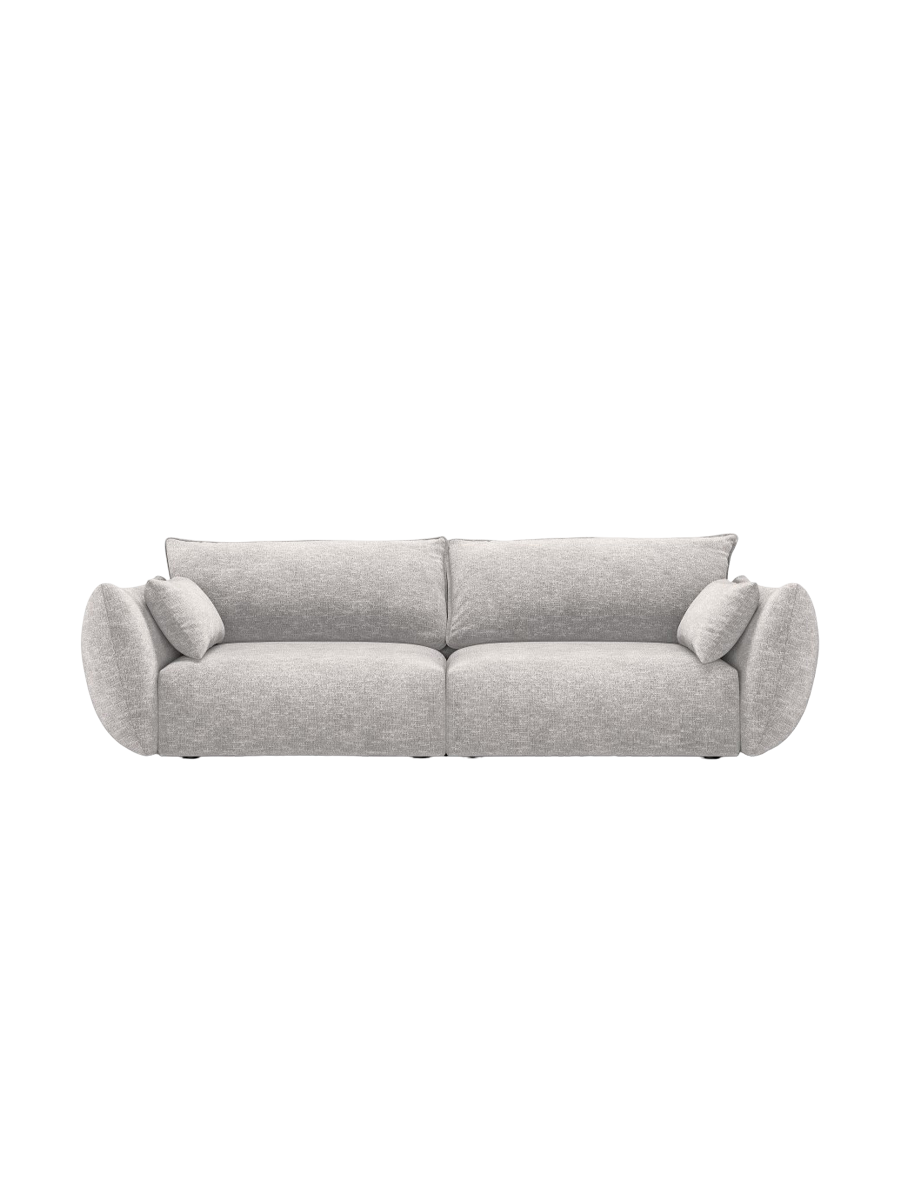 
Canapé design 3 places "Clau" - Chenille Gris clair