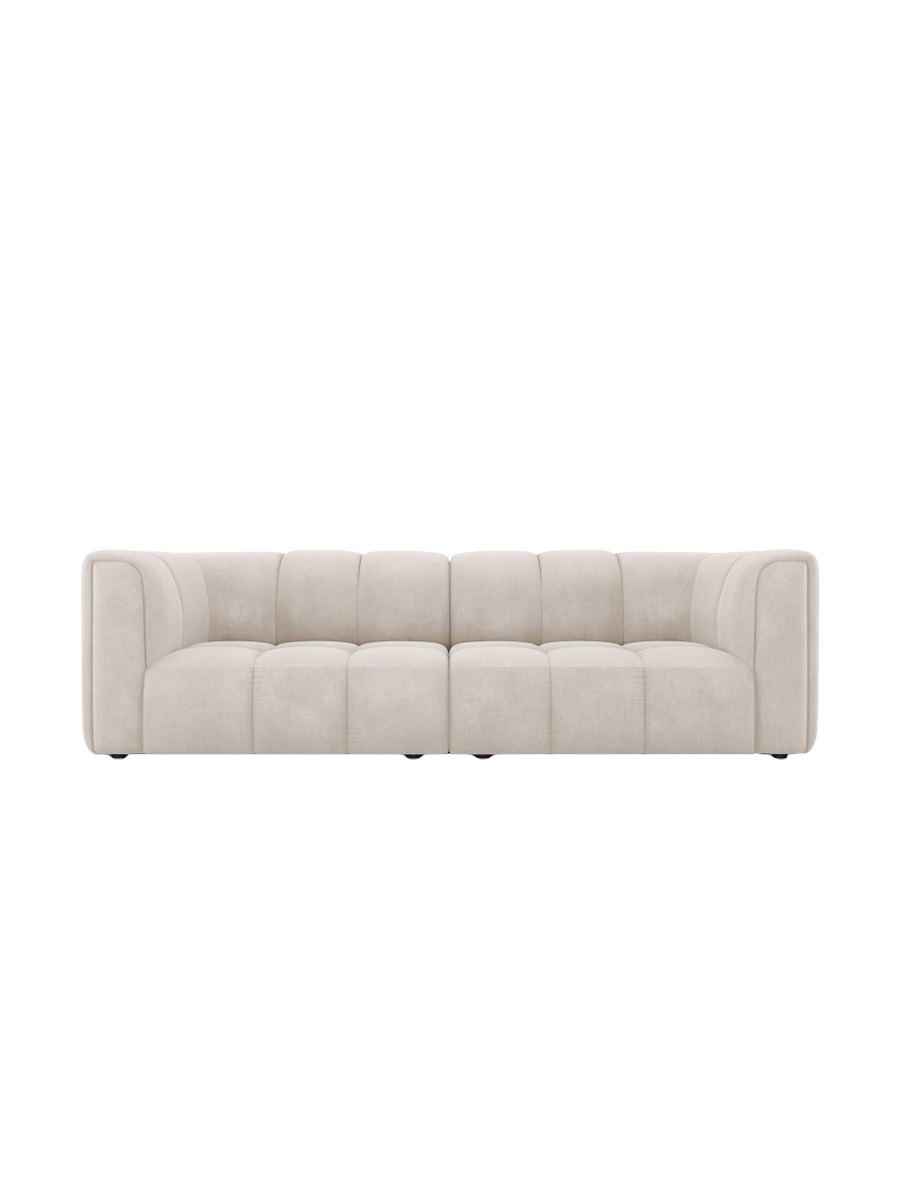 
3-Sitzer Design Sofa "Adams" - Chenille Beige