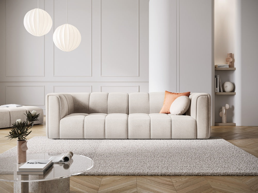 
3-Sitzer Design Sofa "Adams" - Chenille Beige