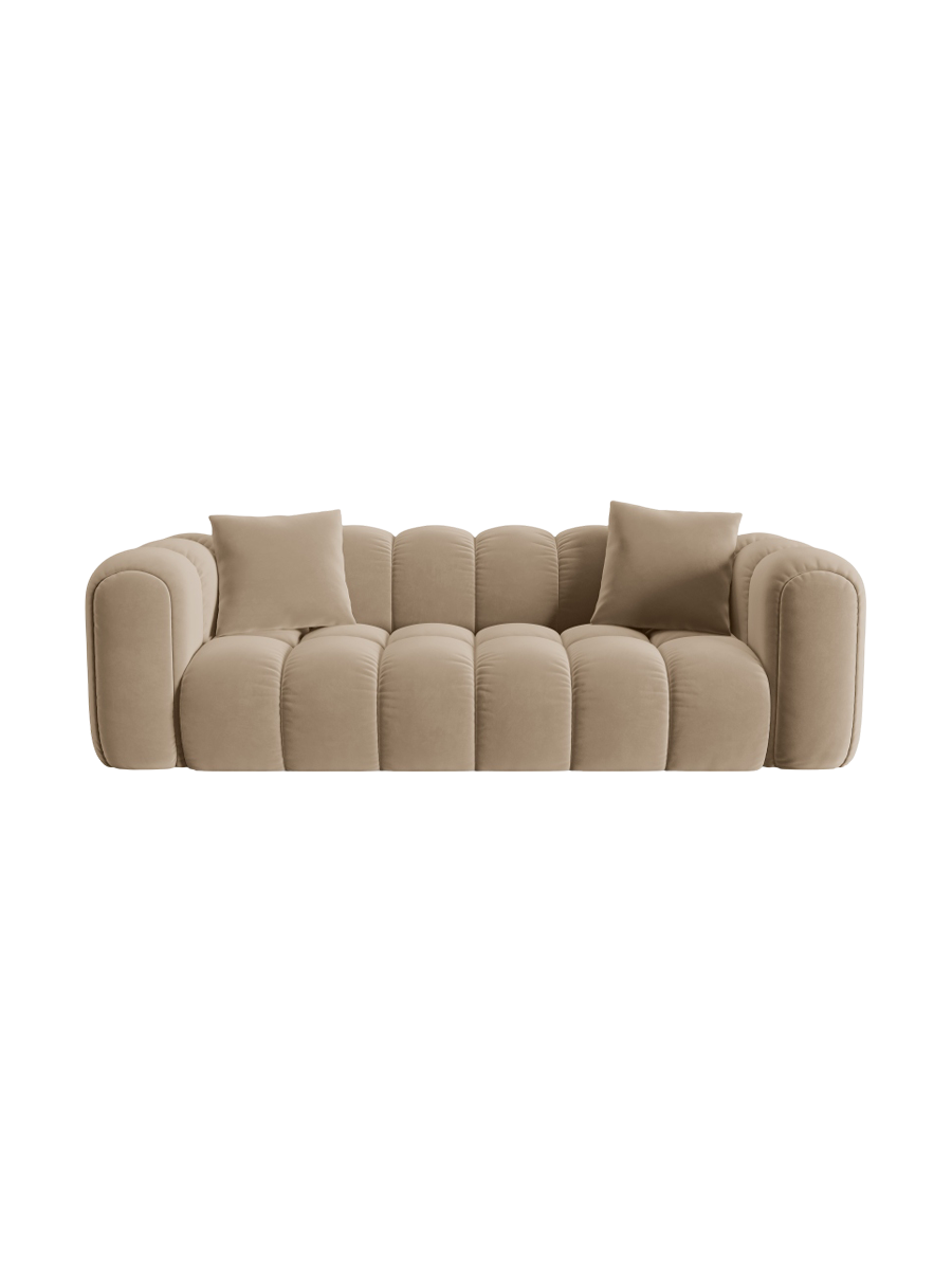 
3-Seater Designer Sofa "Arden" - Velvet Sand