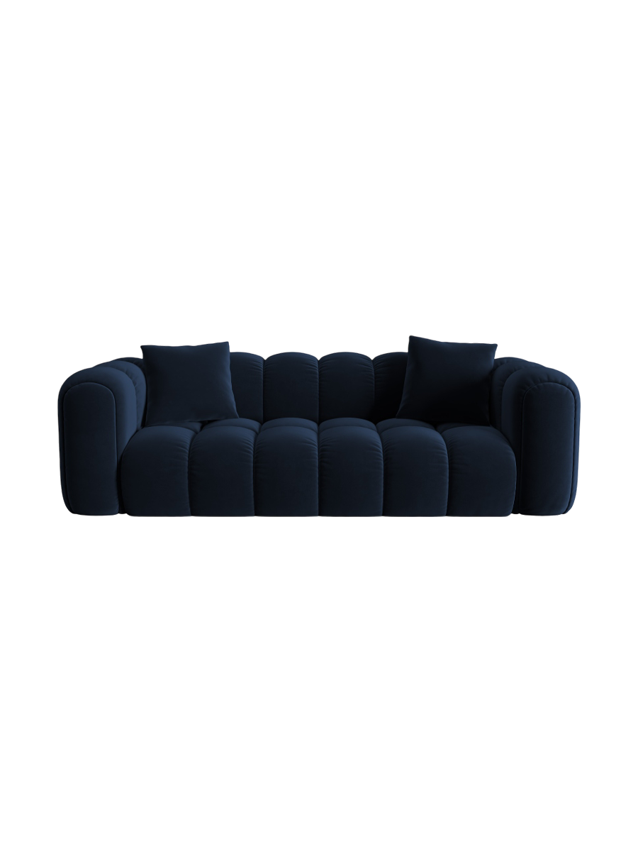 
3-Seater Designer Sofa "Arden" - Velvet Royal Blue