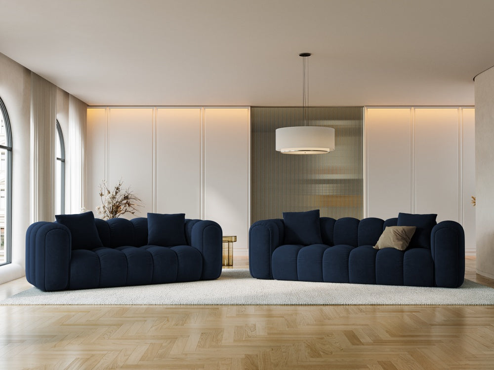 
3-Seater Designer Sofa "Arden" - Velvet Royal Blue