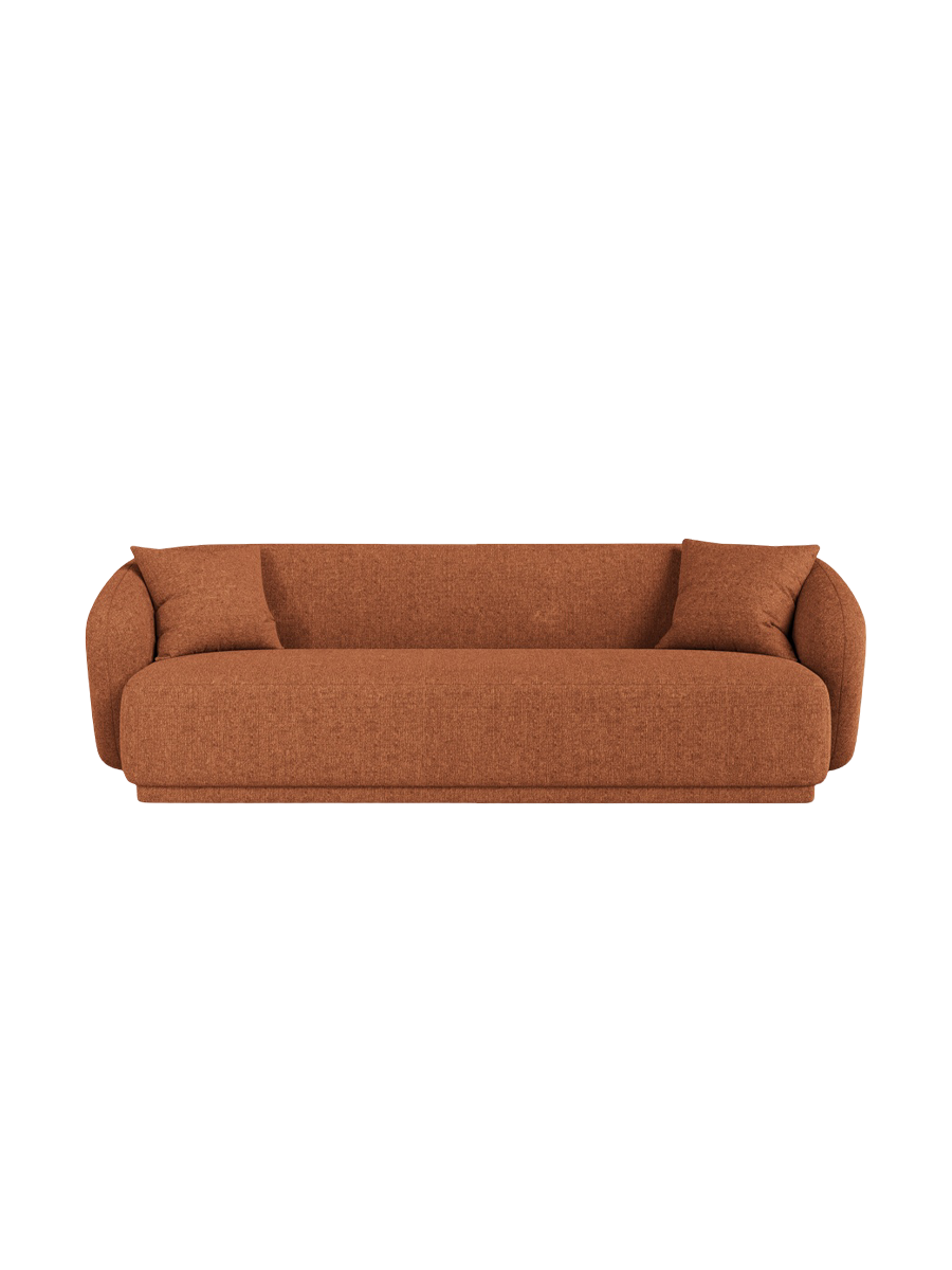 
Canapé design 3 places "Jane" - Brique chenille