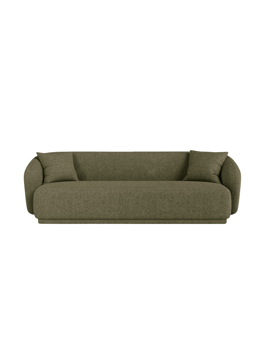
Canapé design 3 places "Jane" - Chenille vert