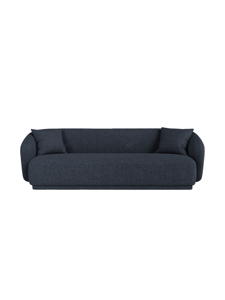 
Canapé design 3 places "Jane" - Chenille bleu marine
