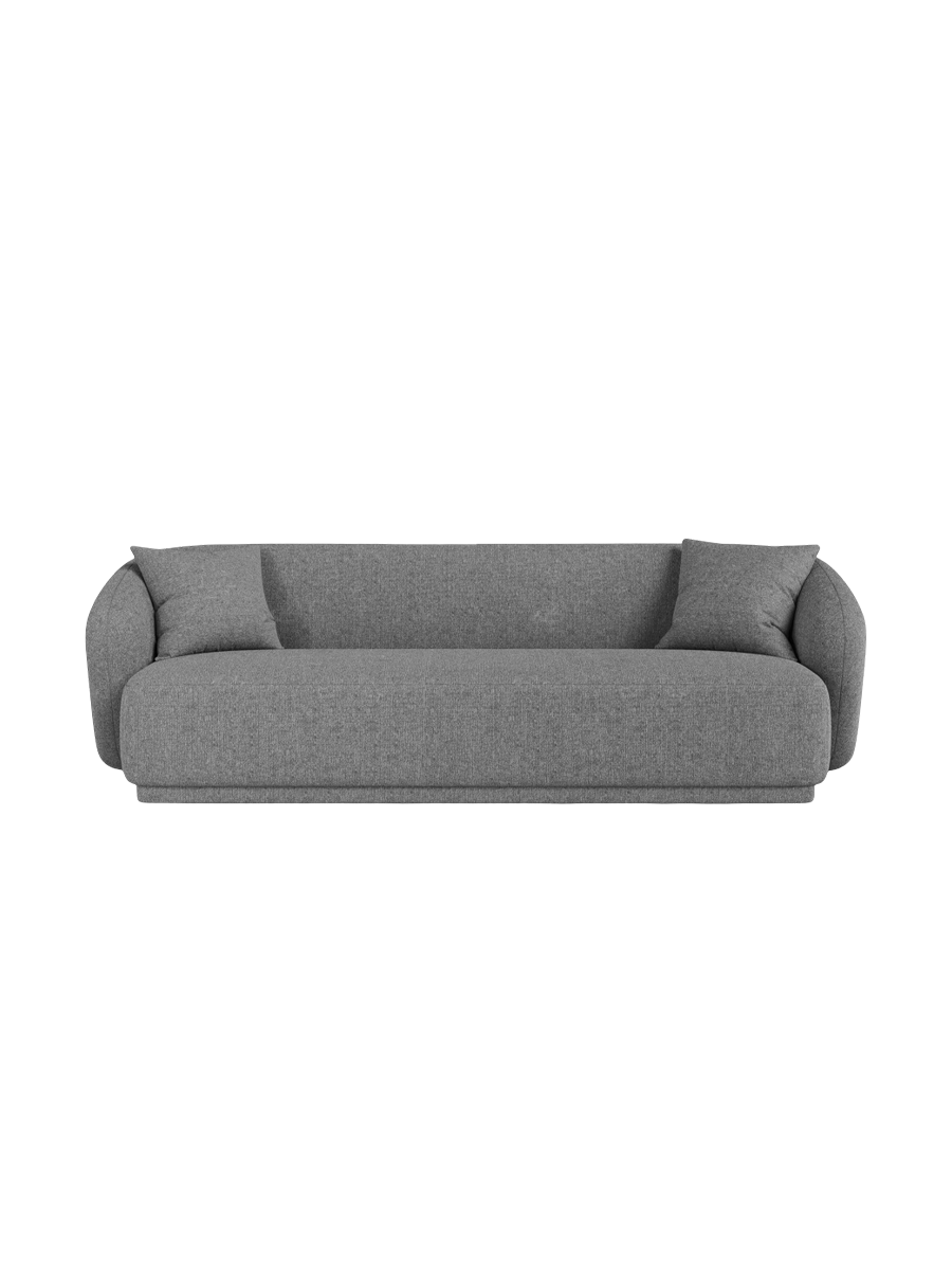 
Canapé design 3 places "Jane" - Chenille grise