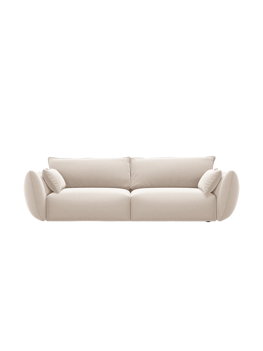 
Canapé design 3 places "Clau" - Velours Beige