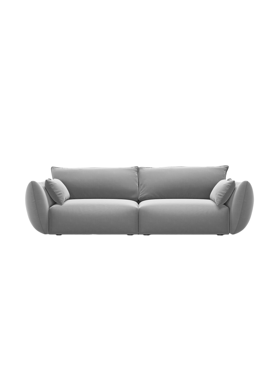 
Canapé design 3 places "Clau" - Velours Gris