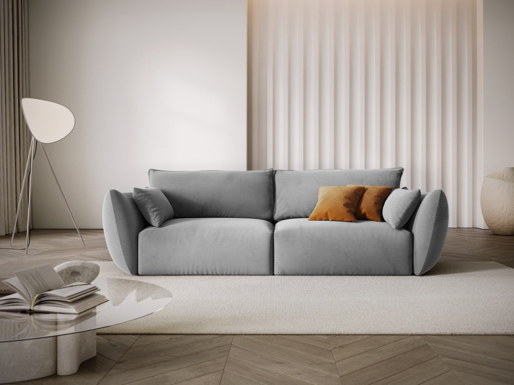 
Canapé design 3 places "Clau" - Velours Gris