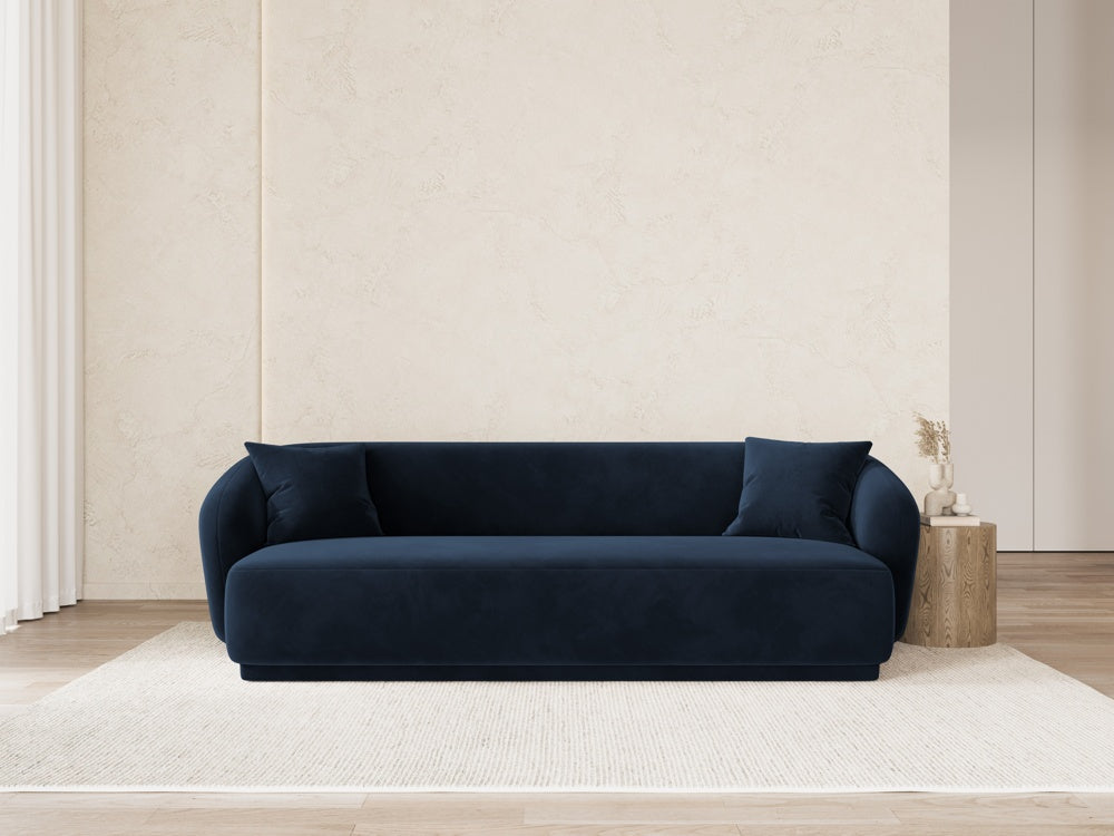 
Canapé design 3 places "Jane" - Velours bleu roi