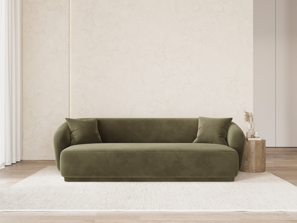 
Canapé design 3 places "Jane" - Velours vert