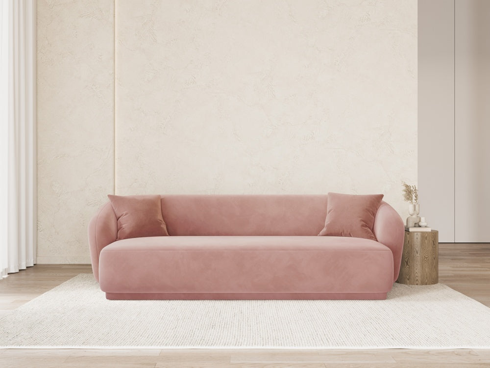 
Canapé design 3 places "Jane" - Velours rose