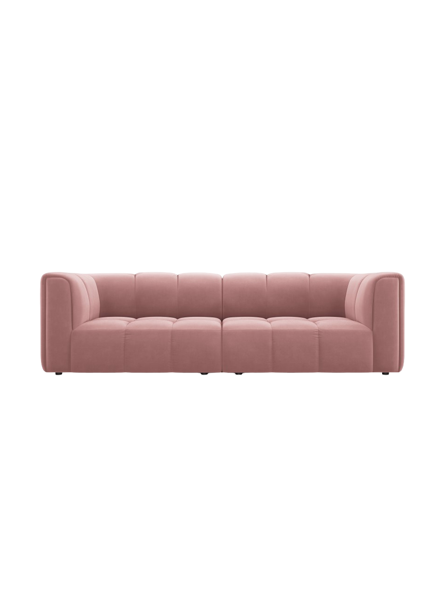 
3-Sitzer Design Sofa "Adams" - Samt  Rosa