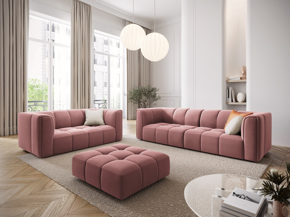 
3-Sitzer Design Sofa "Adams" - Samt  Rosa