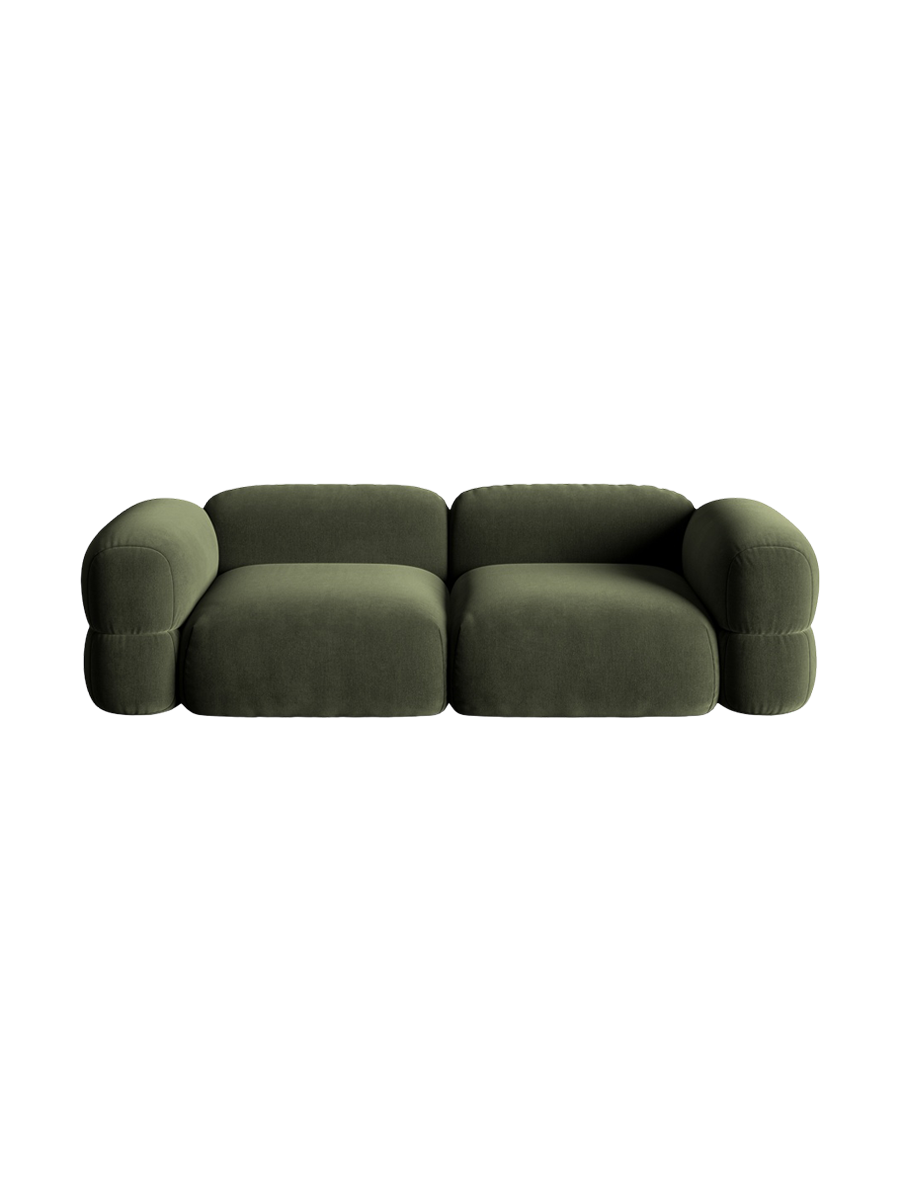 
4-Sitzer Design Sofa "Lony" - Samt Grün