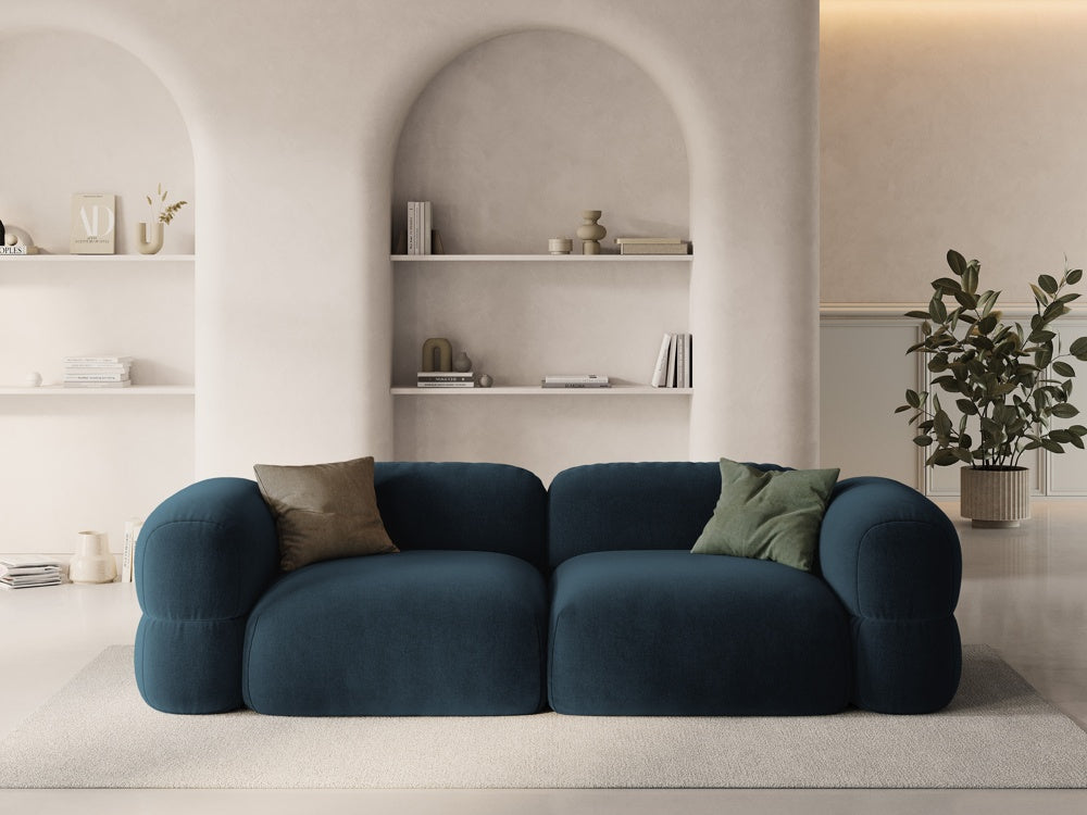 
4-Sitzer Design Sofa "Lony" - Samt Petrol dunkel